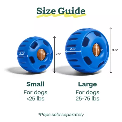 WOOF Pupsicle Dog Treat Dispensing Toy, Long-Lasting Fillable Dog Toy for Small Dogs, Navy Blue - Image 6
