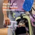 WOOF Dog FlipMat Mini Lick Mat & Slow Feeder, Suction Cup Enrichment Mat, Navy Blue image thumbnail 5
