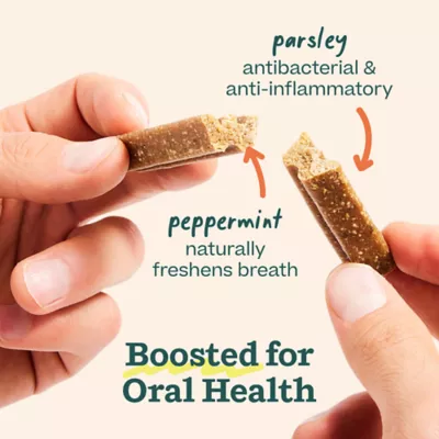 WOOF Bite n' Brush Dog Dental Care Treat Refills, Beef Flavor, Chicken-Free, 8 oz - Image 3
