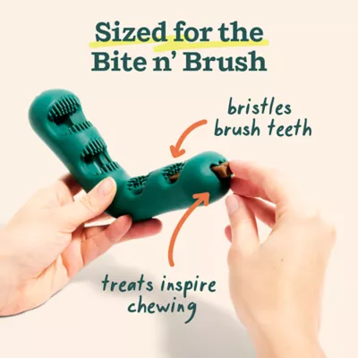 WOOF Bite n' Brush Dog Dental Care Treat Refills, Beef Flavor, Chicken-Free, 8 oz - Image 4