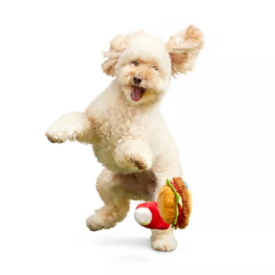 BARK Cookout Burger & Ketchup Dog Toys - Image 4