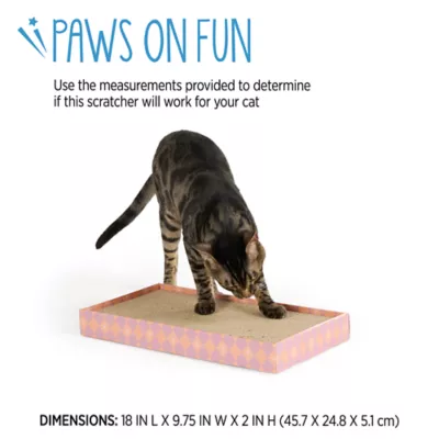 Whisker City® Plaid Star Cat Scratch Corrugate - Image 2