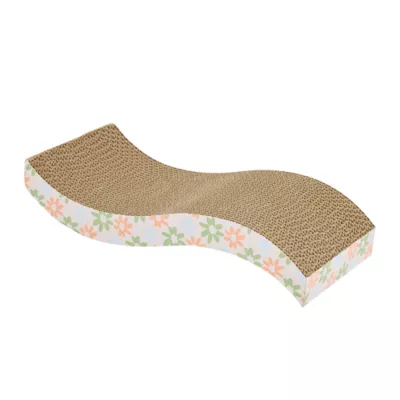 Whisker City® Flower Wavy Cat Scratch Corrugate - Image 1