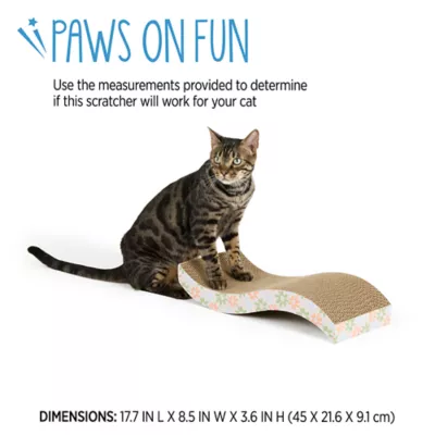 Whisker City® Flower Wavy Cat Scratch Corrugate - Image 2