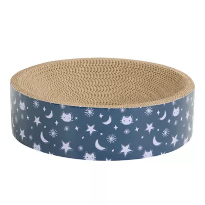 Whisker City® Celestial Circle Cat Scratcher, Bowl For Nesting, 13.4 IN D X 3.75 IN H - Image 1