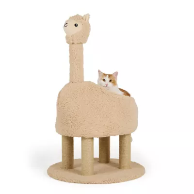 Whisker City® 38-inch Tall Llama Cat Scratch Lounger - Image 1