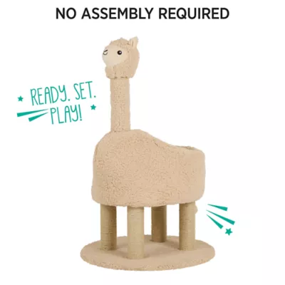 Whisker City® 38-inch Tall Llama Cat Scratch Lounger - Image 4