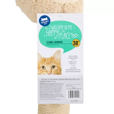 Whisker City® 38-inch Tall Llama Cat Scratch Lounger - Image 6