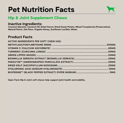 Open Farm Dog Supplement Chews, Hip & Joint 90ct - Image 6