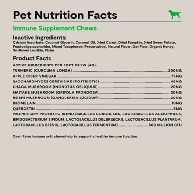 Open Farm Dog Supplement Chews, Immune 90ct - Image 6