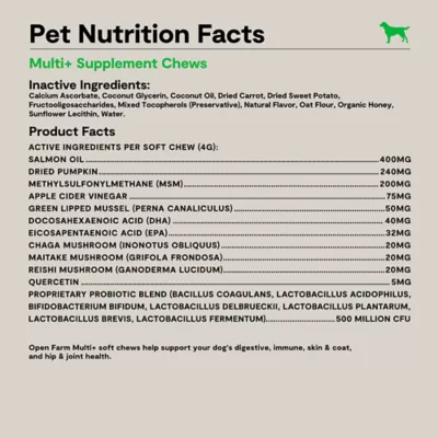 Open Farm Dog Supplement Chews, Multi+ 90ct - Image 6