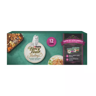 Fancy Feast® Medleys Adult Wet Cat Food - Latin America Flavors, Variety Pack, 12 CT, 3 OZ - Image 1