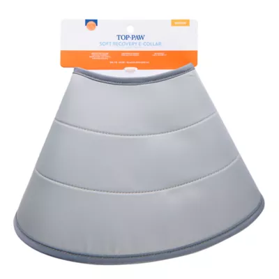 Top Paw Soft Recovery Adjustable E-Collar for Dogs, Grey, Available in XS, S, M & L/XL - Image 1