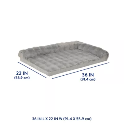 Top Paw® Plush Gray Crate Mat For Optimal Dog Comfort, Machine Washable - Image 3