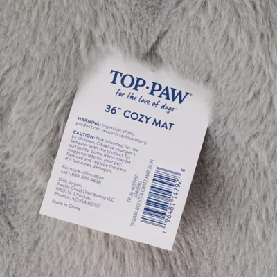 Top Paw® Plush Gray Crate Mat For Optimal Dog Comfort, Machine Washable - Image 6