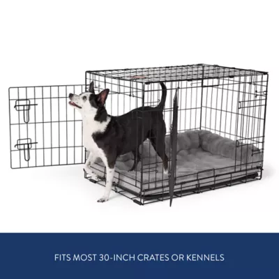 Top Paw® Plush Gray Crate Mat For Optimal Dog Comfort, Machine Washable - Image 2