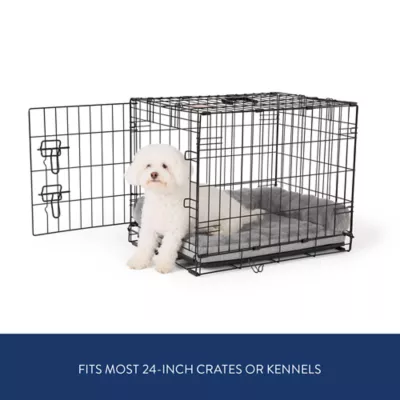 Top Paw® Plush Gray Crate Mat For Optimal Dog Comfort, Machine Washable - Image 2