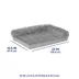 Top Paw® Plush Gray Crate Mat For Optimal Dog Comfort, Machine Washable image thumbnail 3