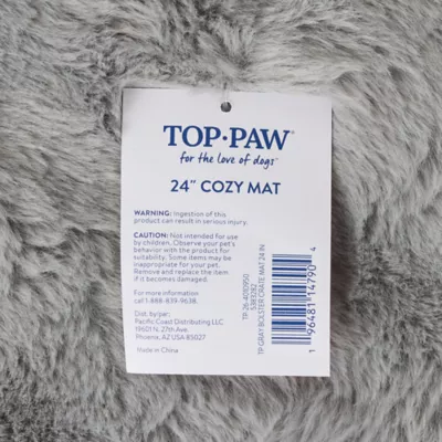 Top Paw® Plush Gray Crate Mat For Optimal Dog Comfort, Machine Washable - Image 6