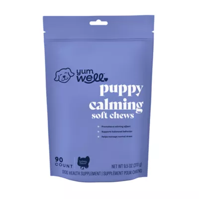 YumWell Puppy Calming Dog Soft Chews, Stress & Anxiety Support, Turkey Flavor, 90 ct - Image 1