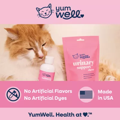 YumWell Cat Calming Chew Supplement, Stress & Anxiety Relief, Bacon Flavor Soft Chews, 60 Count - Image 3