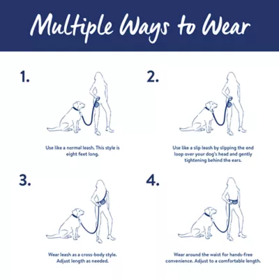 Top Paw® Multi-Wear Dog Leash with Pouch, Walking Dog Leash - Image 5