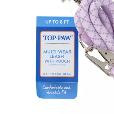 Top Paw® Multi-Wear Dog Leash with Pouch, Walking Dog Leash - Image 7