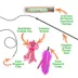 Meowijuana Get Flyin Jiggly Jellyfish Refillable Catnip Toy Teaser Promotes Play and Cat Health image thumbnail 3