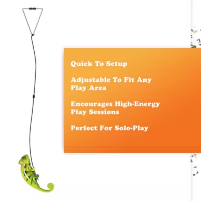 Meowijuana Jump 'n' Jamb Chameleon Door Hanging Refillable Cat Toy Promotes Play and Cat Health - Image 4