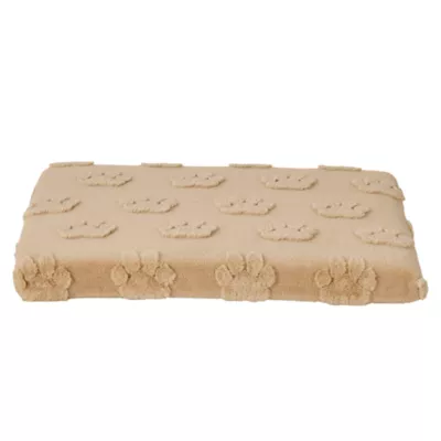 Top Paw® Plush Tan Crate Mat For Optimal Dog Comfort, Machine Washable - Image 1