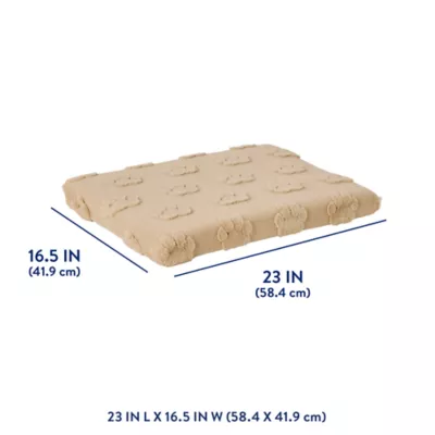 Top Paw® Plush Tan Crate Mat For Optimal Dog Comfort, Machine Washable - Image 3