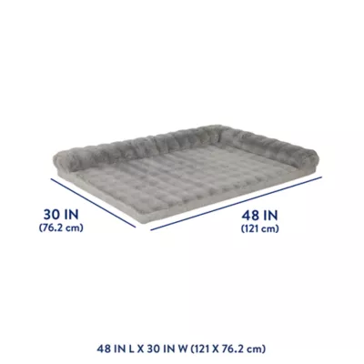 Top Paw® Plush Gray Crate Mat For Optimal Dog Comfort, Machine Washable - Image 3