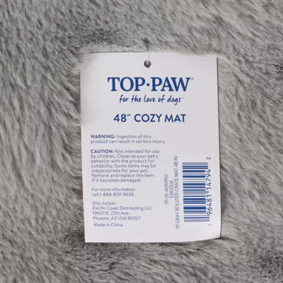 Top Paw® Plush Gray Crate Mat For Optimal Dog Comfort, Machine Washable - Image 6