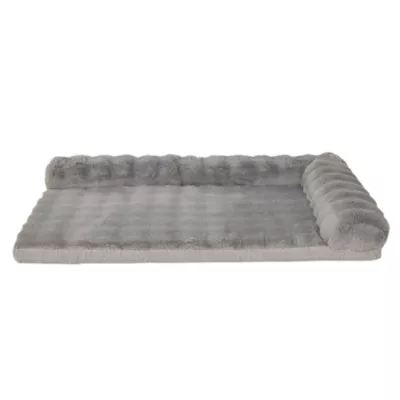 Top Paw® Plush Gray Crate Mat For Optimal Dog Comfort, Machine Washable - Image 1