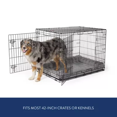 Top Paw® Plush Gray Crate Mat For Optimal Dog Comfort, Machine Washable - Image 2