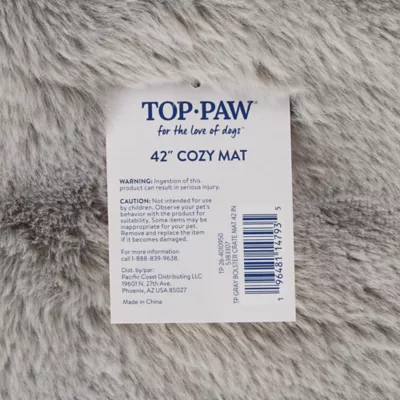 Top Paw® Plush Gray Crate Mat For Optimal Dog Comfort, Machine Washable - Image 6