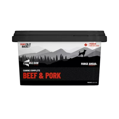 Iron Will Raw Rawckit Bucket Beef & Pork Frozen Dog Food - Image 1