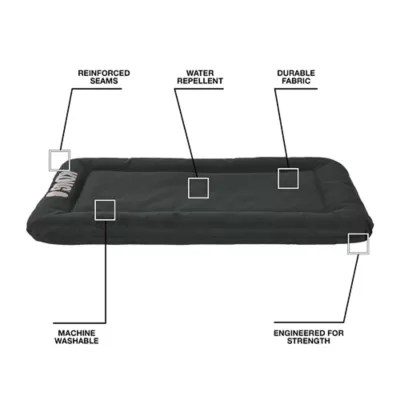 Kong® Durable Crate Mat Engineered For Strength & Durability, Water-Repellent Shell, Black - Image 4
