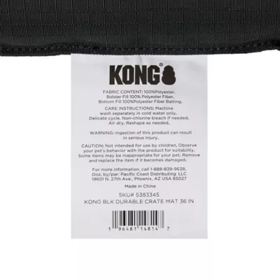 Kong® Durable Crate Mat Engineered For Strength & Durability, Water-Repellent Shell, Black - Image 6