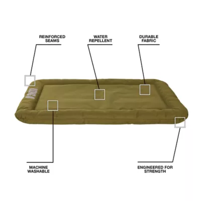 Kong® Durable Crate Mat Engineered For Strength & Durability, Water-Repellent Shell, Olive - Image 4