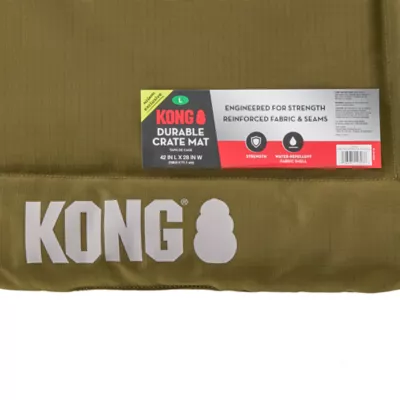 Kong® Durable Crate Mat Engineered For Strength & Durability, Water-Repellent Shell, Olive - Image 5
