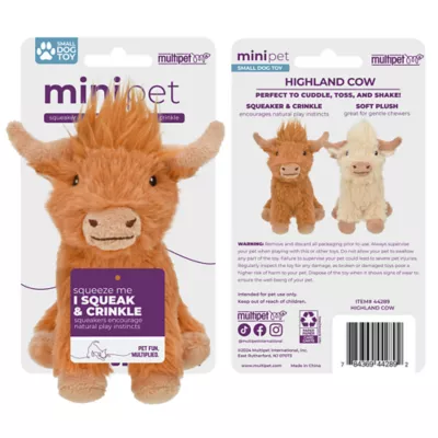 Multipet® Minipet Highland Cow Dog Toy - Image 5