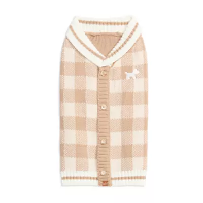 HOTEL DOGGY® Dog Plaid Sweater Cardigan - Image 5
