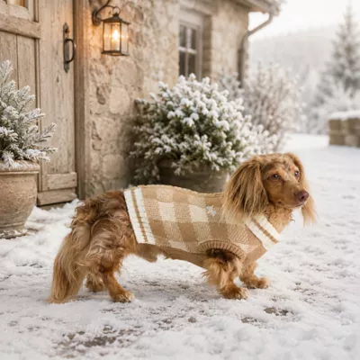 HOTEL DOGGY® Dog Plaid Sweater Cardigan - Image 7