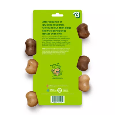 Benebone®Wishbone Durable Dog Chew Toy Bacon & Chicken - 2 Pack - Image 2
