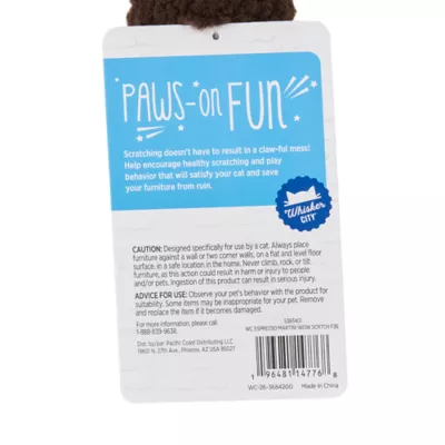 Whisker City® Espresso Martini Cat Scratcher, with Dangle Toy - Image 7