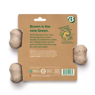 Benebone® Green Plant Based Wishbone Chew Dog Toy, Moderate Chewers - Image 2