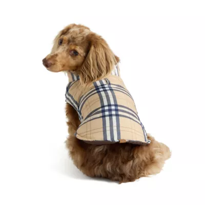 HOTEL DOGGY® Plaid Puffer Dog Jacket - Image 1