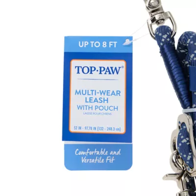 Top Paw® Multi-Wear Dog Leash with Pouch, Walking Dog Leash - Image 7