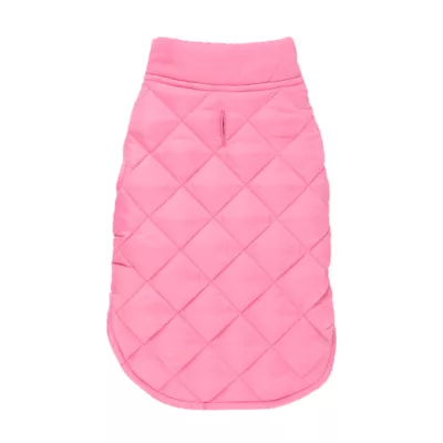 Top Paw® Dog Puffer Coat, Multiple Colors & Sizes, Pink/Grey/Green/Brown, XXS-XL - Image 2